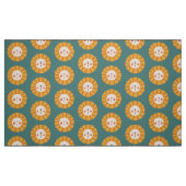 Cute Lion Green Nursery Stof (Fat Quarter)
