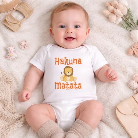 Cute Lion Hakuna Matata Romper