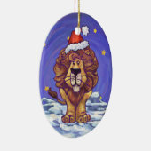 Cute Lion Holiday Keramisch Ornament (Rechts)
