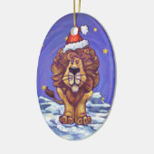 Cute Lion Holiday Keramisch Ornament (Links)