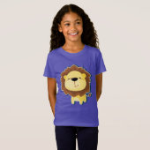Cute Lion Illustration T-shirt (Voorkant volledig)