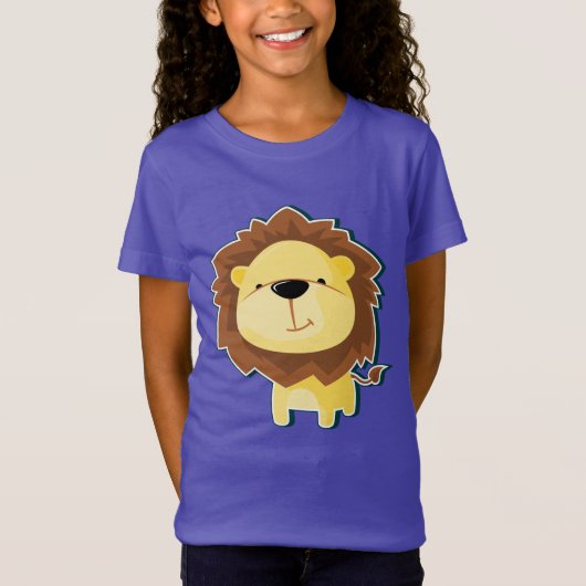 Cute Lion Illustration T-shirt (Voorkant)
