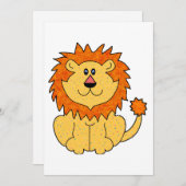 Cute Lion Kaart (Voorkant / Achterkant)