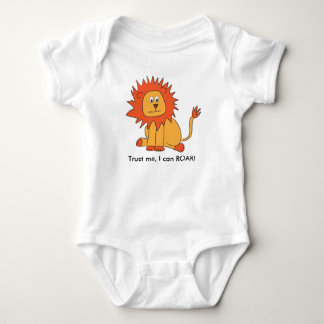 Cute Lion kan Oranje illustratie ROAR Romper