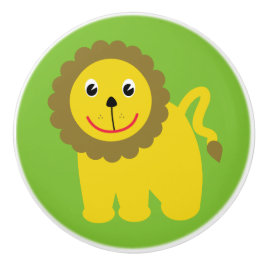 Cute lion keramische knop