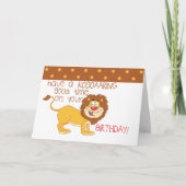 Cute Lion Kinder Happy Birthday Kaarten (Voorkant)