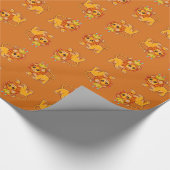 Cute Lion King Crown Oerwoud Animal Kinder Gift Wr Cadeaupapier (Hoek)