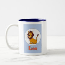 Cute Lion koffiecretie - L is voor leeuw