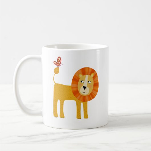 Cute Lion Koffiemok (Links)