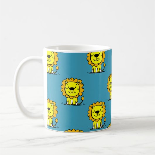 Cute Lion Koffiemok (Links)