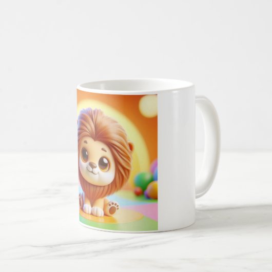 Cute Lion Koffiemok (Voorkant rechts)