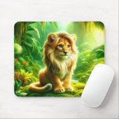 Cute Lion Muismat (Met muis)