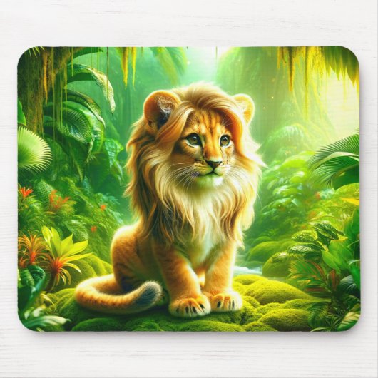 Cute Lion Muismat (Voorkant)