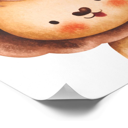 Cute Lion Nursery Poster Kinder Room Decor (Hoek)