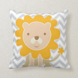 Cute Lion, op Chevrons. Kussen