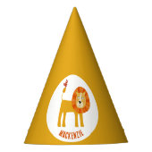 Cute Lion Personalized Feesthoedjes (Voorkant)