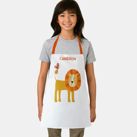 Cute Lion Personalized Name Schort (Insitu)