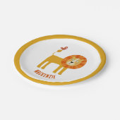 Cute Lion Personalized Papieren Bordje (Gekanteld)