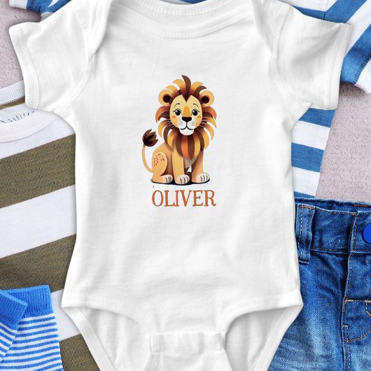 Cute Lion Personalized Romper