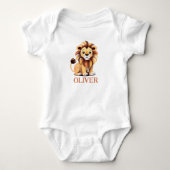 Cute Lion Personalized Romper (Voorkant)