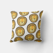 Cute Lion Persoonlijke naam Kussen (Achterkant)