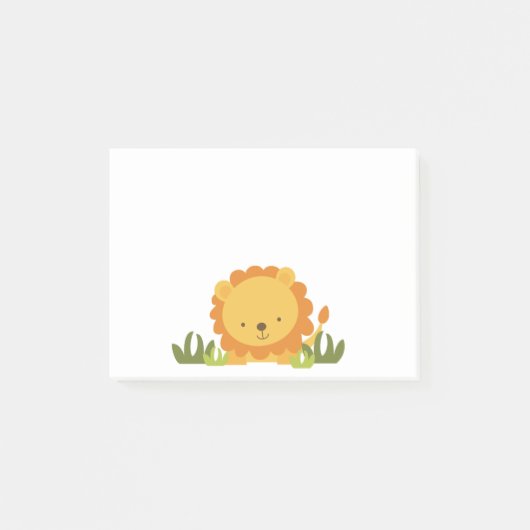 Cute Lion Post-it® Notes (Voorkant)