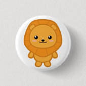 Cute Lion Ronde Button 3,2 Cm (Voorkant)