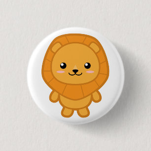 Cute Lion Ronde Button 3,2 Cm