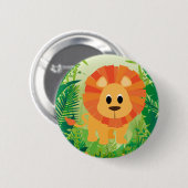 Cute Lion Ronde Button 5,7 Cm (Voorkant /achterkant)