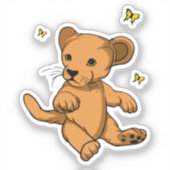 Cute lion sticker (Voorkant)
