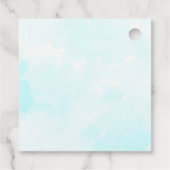 Cute Lion Vist op het maan Baby shower Bedankjes Labels (Achterkant)