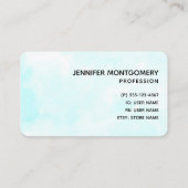 Cute Lion Vist op Moon Waterverf Business Visitekaartje (Achterkant)