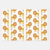 Cute Lion Wrapping Paper (Voorkant)