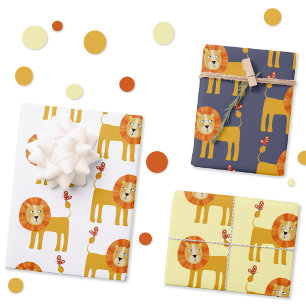 Cute Lion Wrapping Paper