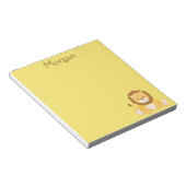 Cute Lion Yellow Notitieblok (Schuin)