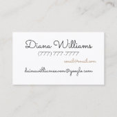 Cute lips phone confetti personalized Avon Visitekaartje (Achterkant)