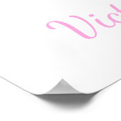 Cute Litte Deer Baby Shower Welkom Bord Poster (Hoek)