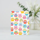 Cute Litte Owls Briefkaart (Staand voorkant)