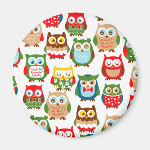Cute Litte Owls Magneet