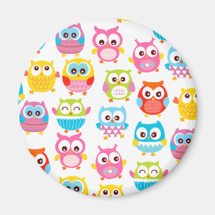 Cute Litte Owls Magneet