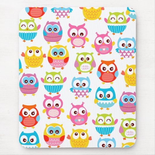 Cute Litte Owls Muismat (Voorkant)