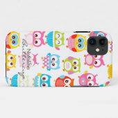 Cute Litte Owls Personalized Case-Mate iPhone Case (Achterkant (horizontaal))