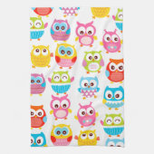 Cute Litte Owls Theedoek (Verticaal)