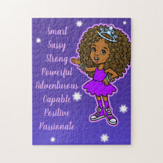 Cute Little African American prinses Legpuzzel