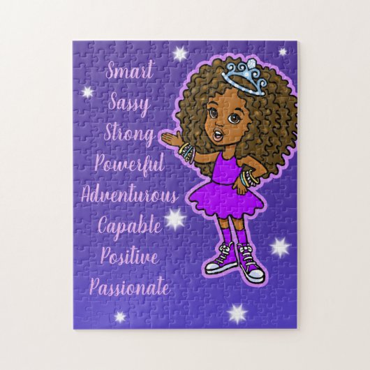 Cute Little African American prinses Legpuzzel (Verticaal)