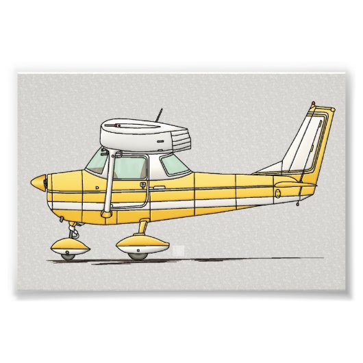 Cute Little Airplane Foto Afdruk (Voorkant)
