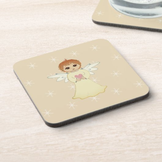 Cute Little Angel Bier Onderzetter (Linkerzijde)