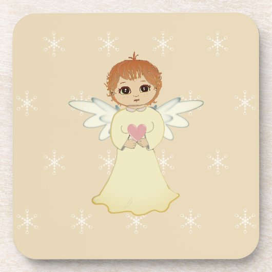 Cute Little Angel Bier Onderzetter (Voorkant)
