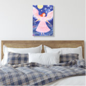 Cute Little Angel Canvas Afdruk (Insitu (Slaapkamer))