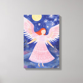 Cute Little Angel Canvas Afdruk